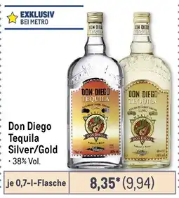 METRO Don Diego Tequila Silver/Gold Angebot