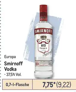 METRO Smirnoff Vodka Angebot