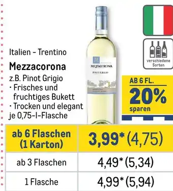 METRO Mezzacorona Angebot