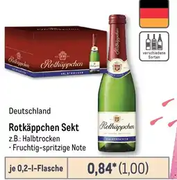 METRO Rotkäppchen Sekt Angebot