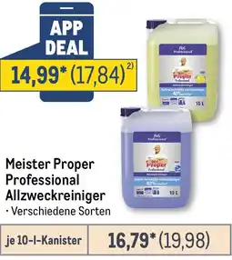 METRO Meister Proper Professional Allzweckreiniger Angebot