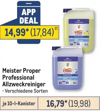 METRO Meister Proper Professional Allzweckreiniger Angebot