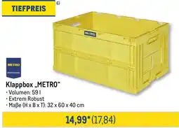 METRO METRO PROFESSIONAL Klappbox,,METRO“ Angebot