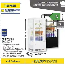 METRO METRO PROFESSIONAL Kühlvitrine GGC 2078 Angebot