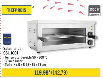 METRO METRO PROFESSIONAL Salamander GSL 1001 Angebot