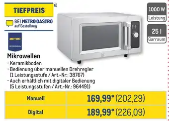 METRO METRO PROFESSIONAL Mikrowellen Angebot