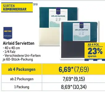 METRO METRO PROFESSIONAL Airlaid Servietten Angebot