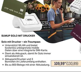 METRO SUMUP SOLO MIT DRUCKER Angebot