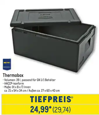 METRO METRO PROFESSION Thermobox Angebot