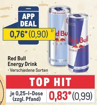 METRO Red Bull Energy Drink Angebot