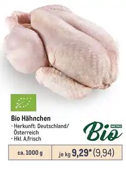 METRO Bio Hähnchen Angebot