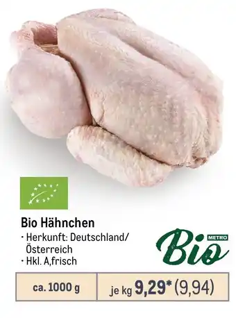 METRO Bio Hähnchen Angebot