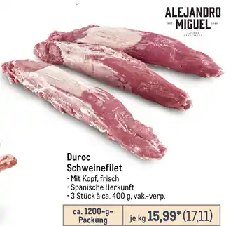 METRO Duroc Schweinefilet Angebot