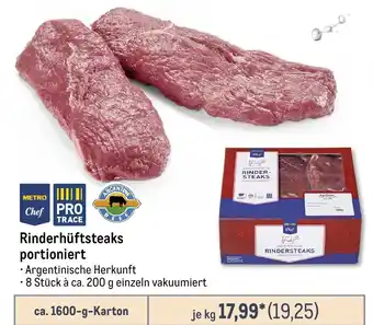 METRO Rinderhüftsteaks portioniert Angebot