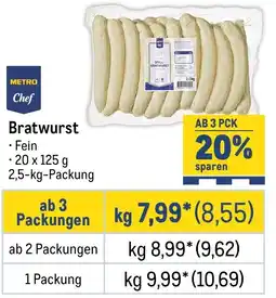 METRO METRO Chef Bratwurst Angebot