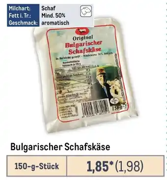 METRO Bulgarischer Schafskäse Angebot