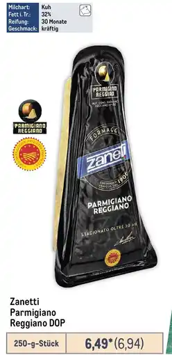 METRO Zanetti Parmigiano Reggiano DOP Angebot