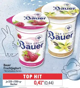 METRO Bauer Fruchtjoghurt Angebot