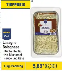 METRO METRO Chef Lasagne Bolognese Angebot