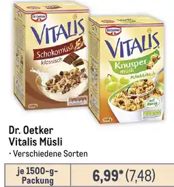 METRO Dr. Oetker Vitalis Müsli Angebot