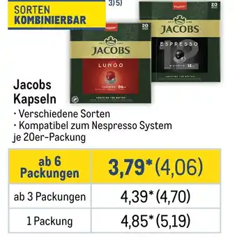 METRO Jacobs Kapseln Angebot