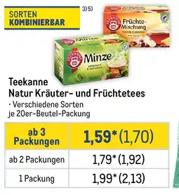 METRO Teekanne Natur Kräuter- und Früchtetees Angebot