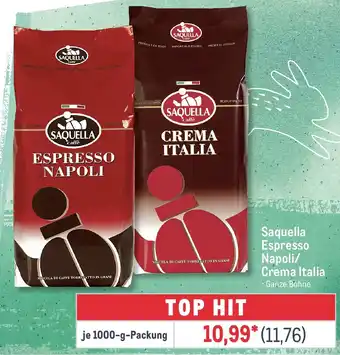 METRO Saquella Espresso Napoli/ Crema Italia Angebot