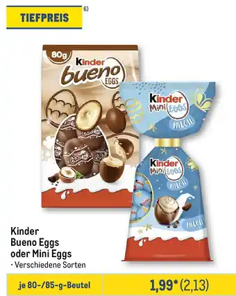 METRO Kinder Bueno Eggs oder Mini Eggs Angebot