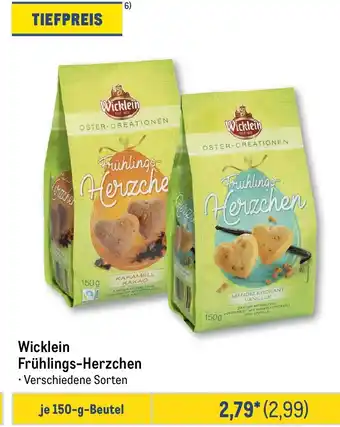 METRO Wicklein Frühlings-Herzchen Angebot