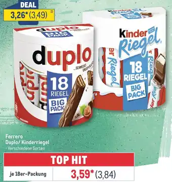 METRO Ferrero Duplo/ Kinderriegel Angebot