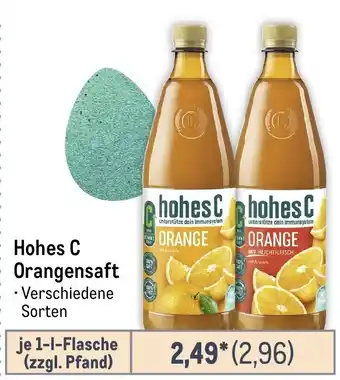 METRO Hohes C Orangensaft Angebot