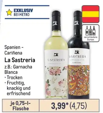 METRO La Sastreria Z.B.: Garnacha Blanca Angebot