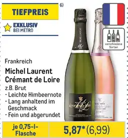 METRO Michel Laurent Crémant de Loire z.B. Brut Angebot