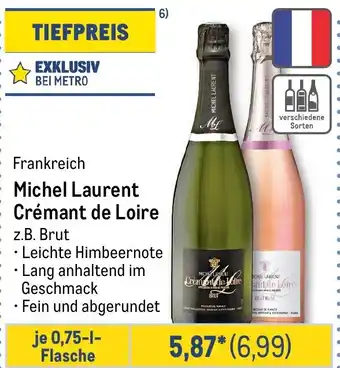 METRO Michel Laurent Crémant de Loire z.B. Brut Angebot