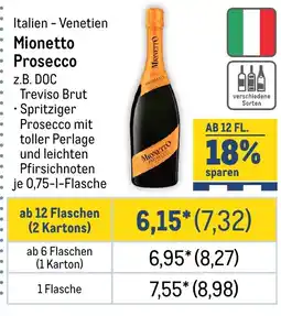 METRO Mionetto Prosecco Angebot