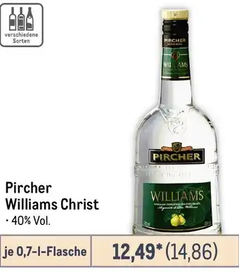 METRO Pircher Williams Christ Angebot