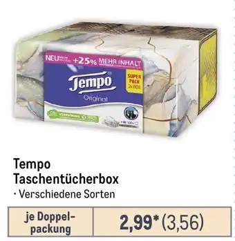 METRO Tempo Taschentücherbox Angebot