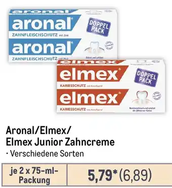 METRO Aronal/Elmex/ Elmex Junior Zahncreme Angebot