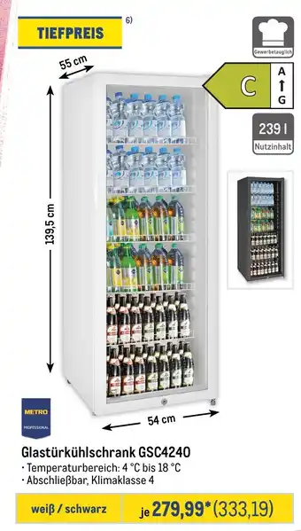 METRO METRO PROFESSIONAL Glastürkühlschrank GSC4240 Angebot