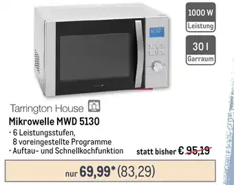 METRO Tarrington House Mikrowelle MWD 5130 Angebot