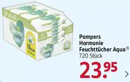 Rossmann Pampers Harmonie Feuchttücher Aqua Angebot