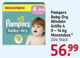 Rossmann Pampers Baby-Dry Windeln Angebot