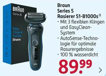 Rossmann Braun Series 5 Rasierer 51-B1000s Angebot