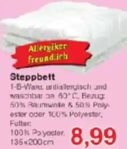 Jawoll Steppbett Angebot