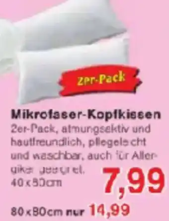 Jawoll Mikrofaser-Kopfkissen Angebot