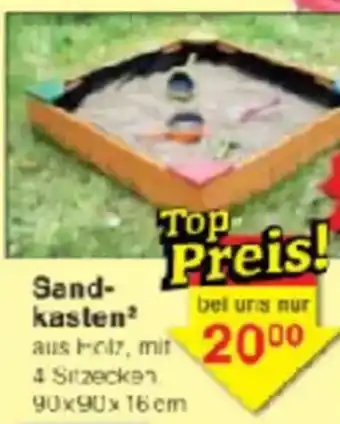 Jawoll Sandkasten Angebot