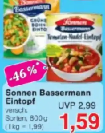 Jawoll Sonnen Bassermann Eintopf Angebot