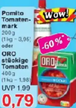 Jawoll Pomito Tomatenmark oder ORO stückige Tomaton Angebot