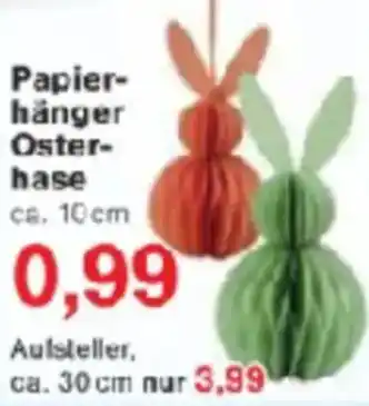 Jawoll Papierhänger Osterhase Angebot