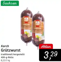 KONSUM Korch Grützwurst Angebot